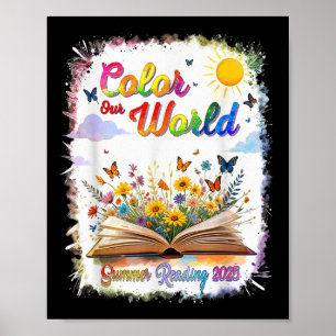 Colour Our World Summer Reading Book Wildflowers B Poster