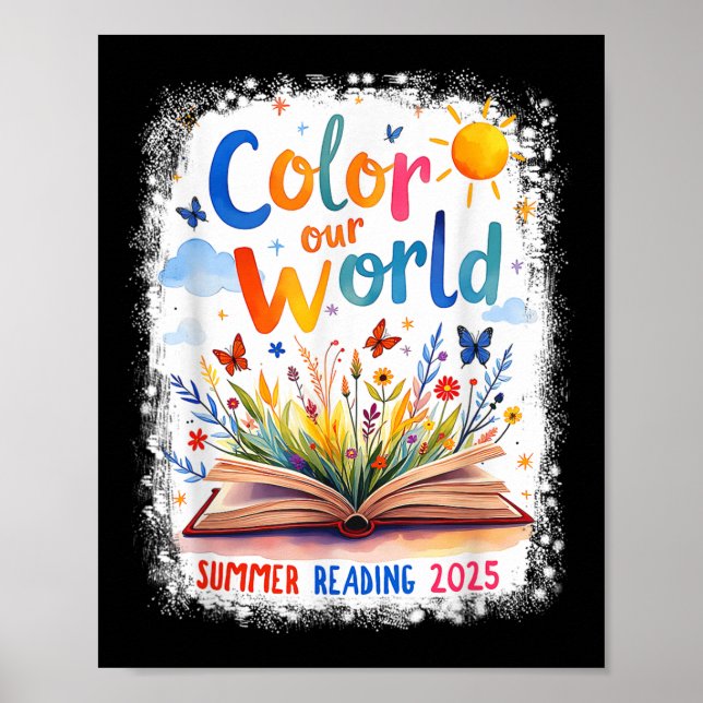 Colour Our World Summer Reading Book Wildflowers B Poster (Front)