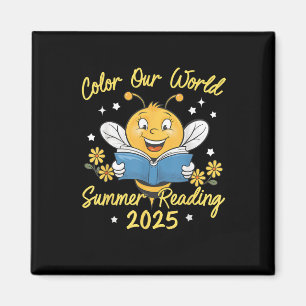 Colour Our World Summer Reading Program 2025 Bee R Magnet