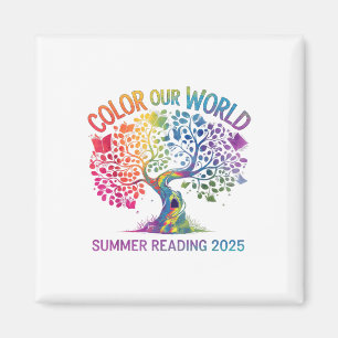 Colour Our World Summer Reading Program 2025 Book Magnet