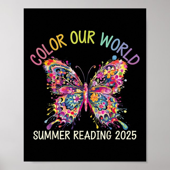 Colour Our World Summer Reading Program 2025 Butte Poster (Front)