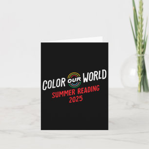 Colour Our World Summer Reading Program 2025 Funny
