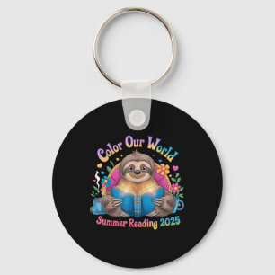 Colour Our World Summer Reading Program 2025 Funny Key Ring