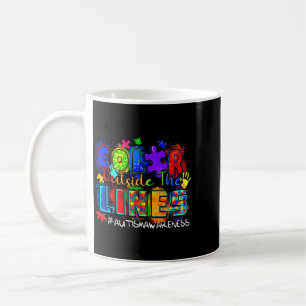 Colour Outside The Lines Au Awareness Coffee Mug