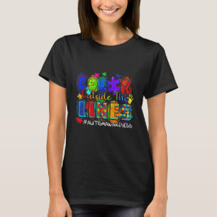 Colour Outside The Lines Autism Awareness 1 T-Shirt