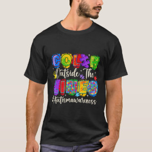 Colour Outside The Lines Autism Awareness Autistic T-Shirt