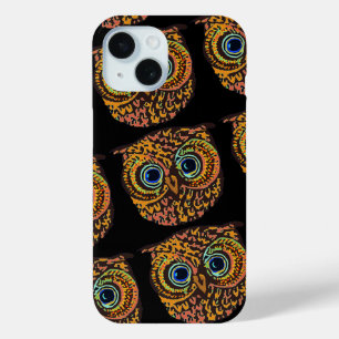 colour owl iPhone 15 case