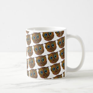 colour owl coffee mug