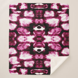 Colour Paint Background. Aquarelle Art. Liquid Ink Sherpa Blanket