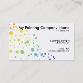Colour Paint Drips Card