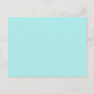 colour pale turquoise postcard