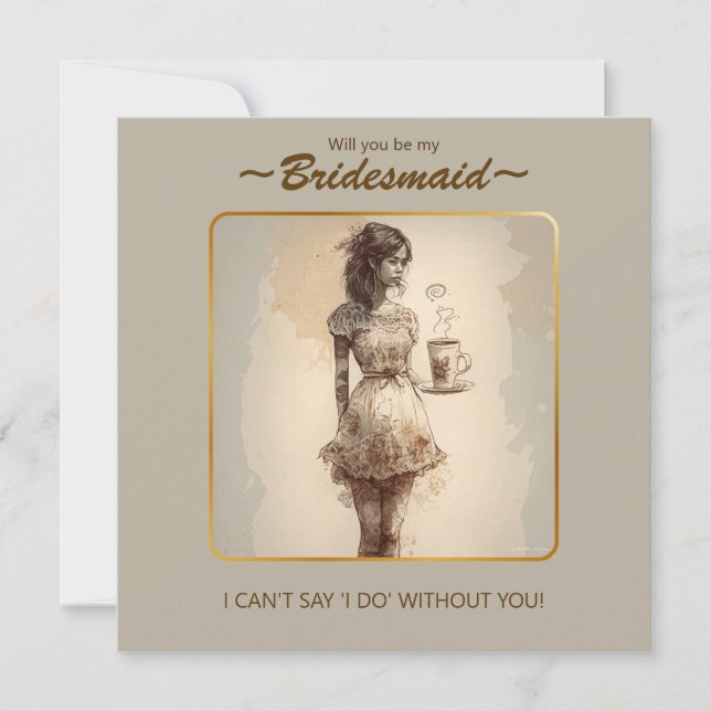 Colour Palette Bridesmaid Proposal. (Front)