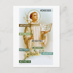 Colour Palette for St. Viator the Catechist (BF 02 Postcard