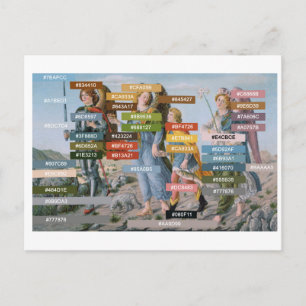 Colour Palette for Three Archangels and Tobias Postcard
