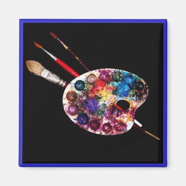 COLOUR PALETTE,Painter Artist Magnet (Front)