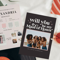 Colour Palette Will you be my Bridesmaid Proposal