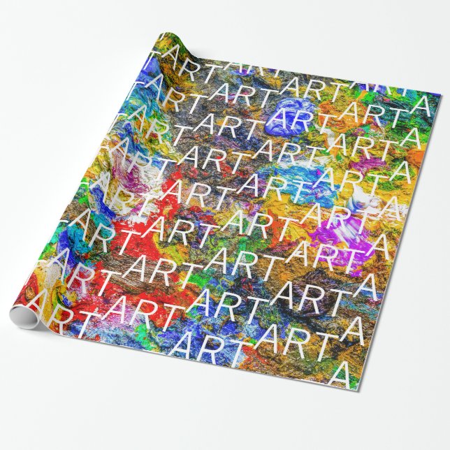 Colour palette wrapping paper (Unrolled)