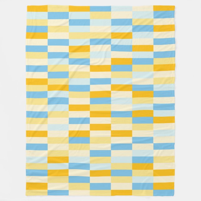 Colour Patchwork Pattern 131214a Fleece Blanket (Front)