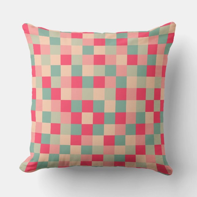 Colour Patchwork Pattern 151214 Cushion (Front)