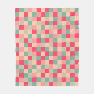 Colour Patchwork Pattern 151214 Fleece Blanket