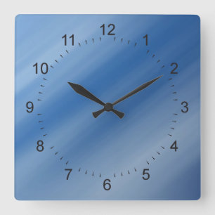 colour pattern 3 square wall clock