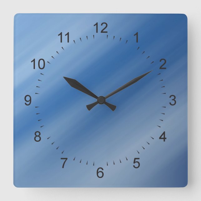 colour pattern 3 square wall clock (Front)