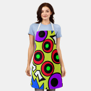 colour pattern drawing apron