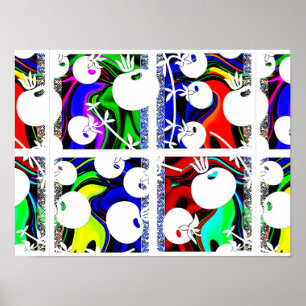 Colour pattern poster