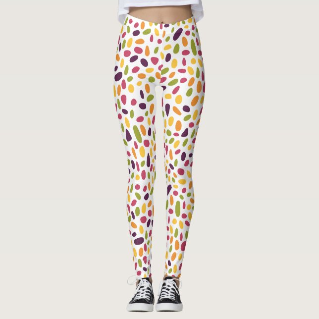 Colour Pebble Pattern Leggings (Front)