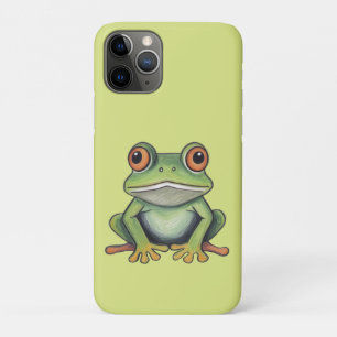 Colour Pencil Drawing Frog iPhone 11 Pro Case