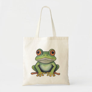 Colour Pencil Drawing Frog Tote Bag
