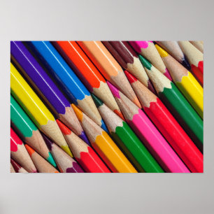 colour pencils crayons background texture poster