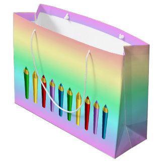 Colour Pencils Large Gift Bag