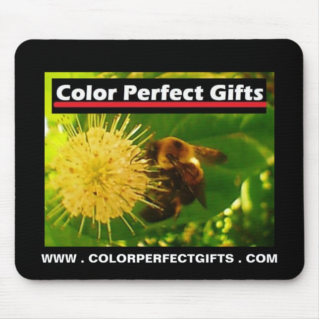 Colour Perfect Gifts Advertisement Bumblebee Necta Mouse Pad (Front)