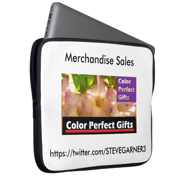 Colour Perfect Gifts Laptop Sleeve (Front Right)