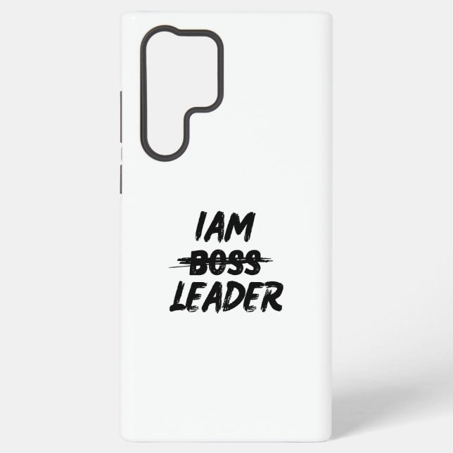 Colour personalisation case "Iam Leader not boss" (Back)