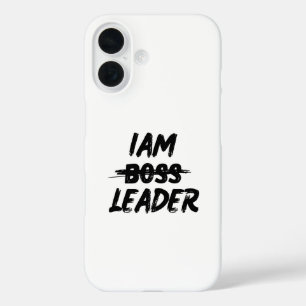Colour personalisation case "Iam Leader not boss"