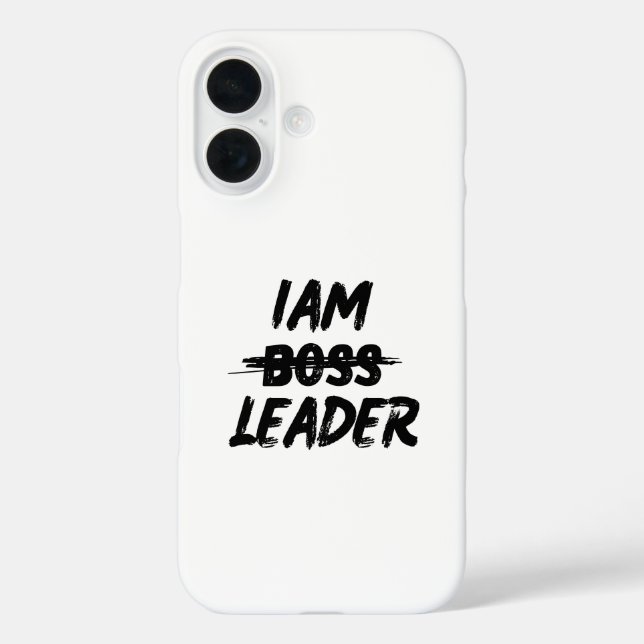 Colour personalisation case "Iam Leader not boss" (Back)