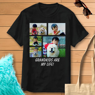 Colour Photo Collage and Text Gift Photo Montage T-Shirt