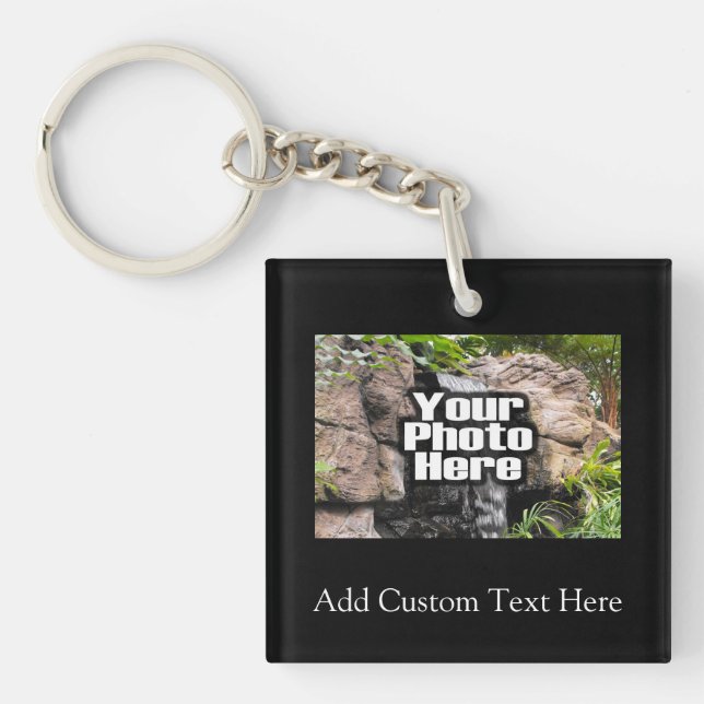 Colour Photo Personalised Key Ring (Front)