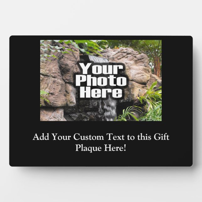 Colour Photo Personalised Plaque (Front)