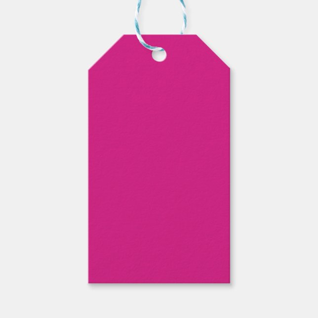 colour pink gift tags (Front)