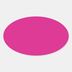 colour pink oval sticker