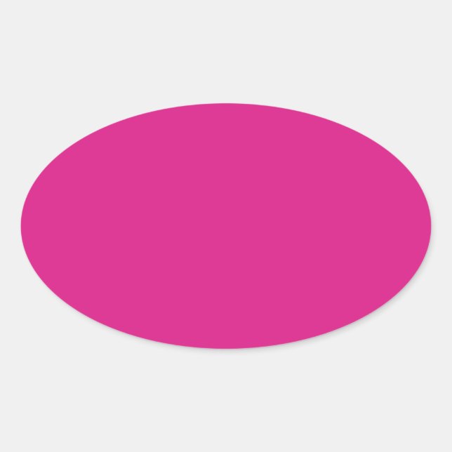 colour pink oval sticker (Front)