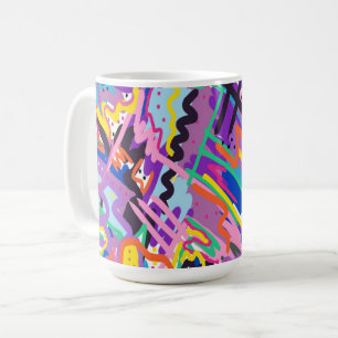 Colour Play Abstract Print Coffee Mug