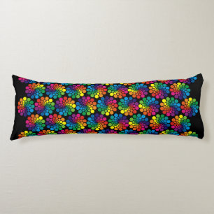Colour Points Circle Pattern + your background Body Cushion