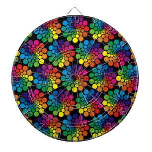 Colour Points Circle Pattern + your background Dartboard