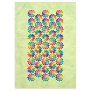 Colour Points Circle Pattern + your background Tablecloth
