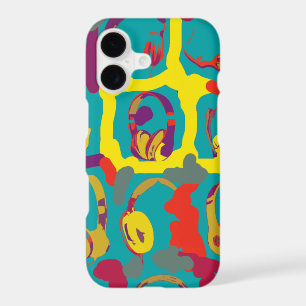 colour pop art dj headphones