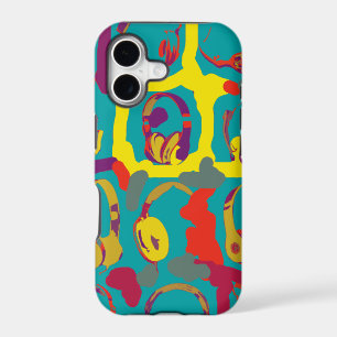 colour pop art dj headphones